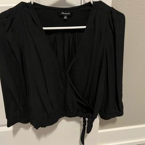 Madewell wrap tie top